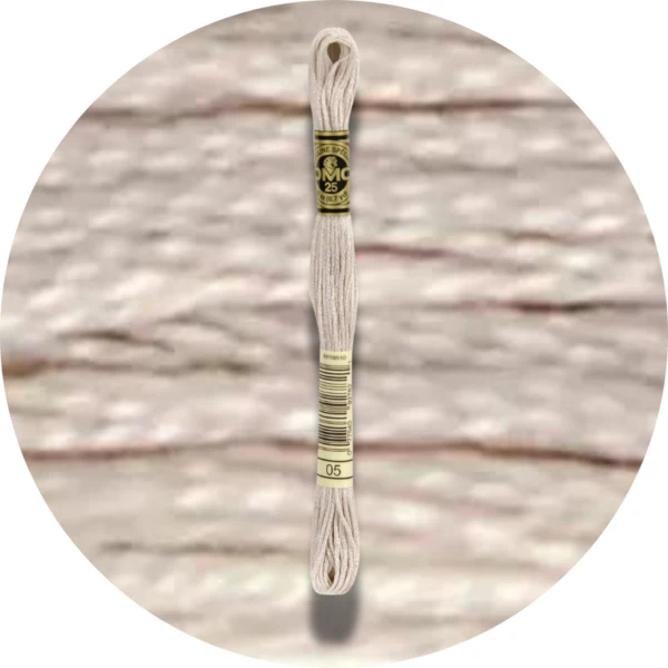 DMC Mouliné Spécial 25 Broderigarn, Ensfarvet, Neutrale nuancer